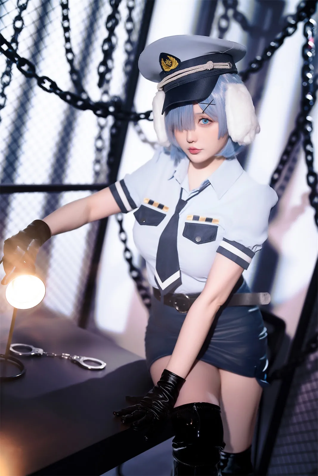 Hoshilily (星之迟迟) Rem Dog-Eared Police Officer - ReZero-erohere32.webp
